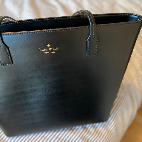 Kate Spade Black Leather Tote - Picture 5 of 6